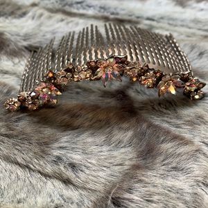 Beautiful bejeweled hair comb (large)
